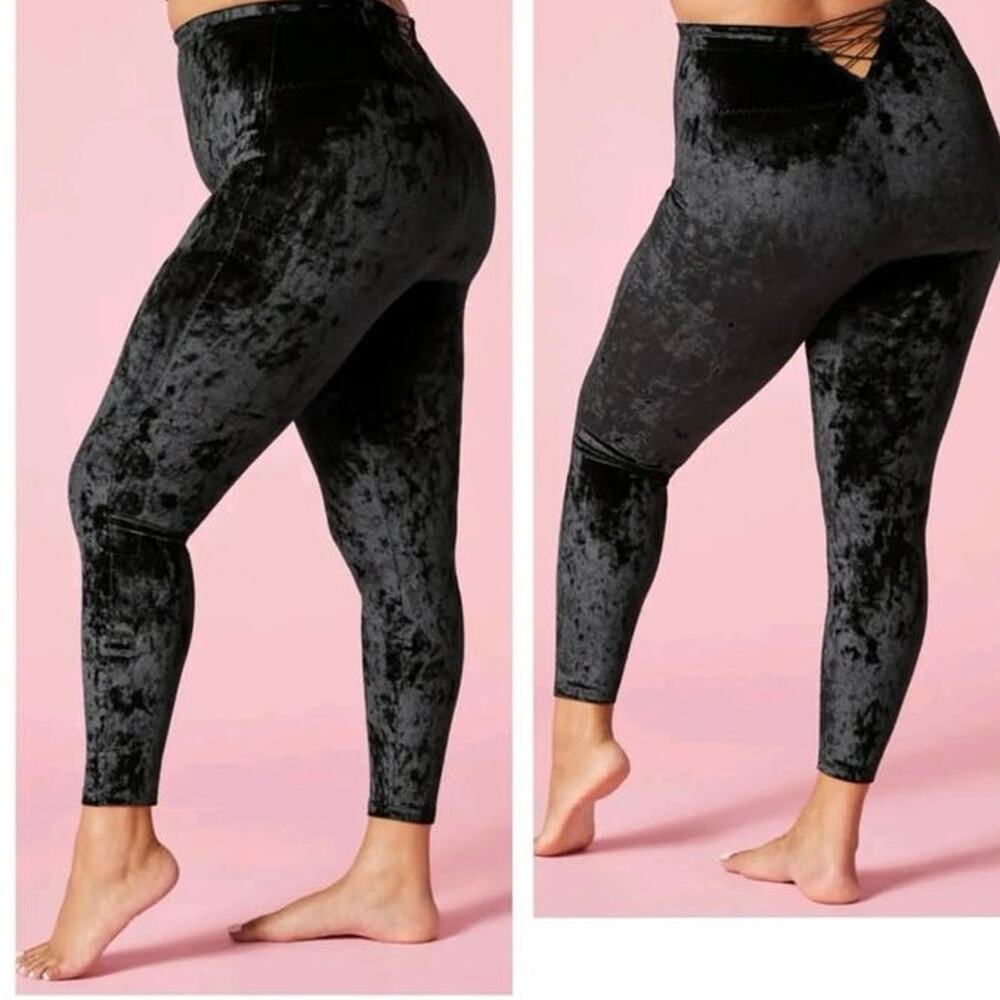 Yitty Women's Black Plusshy Shaping Hi-Waist Legging Lizzo Size 3x